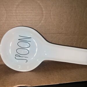 Rae Dunn White Spoon Holder